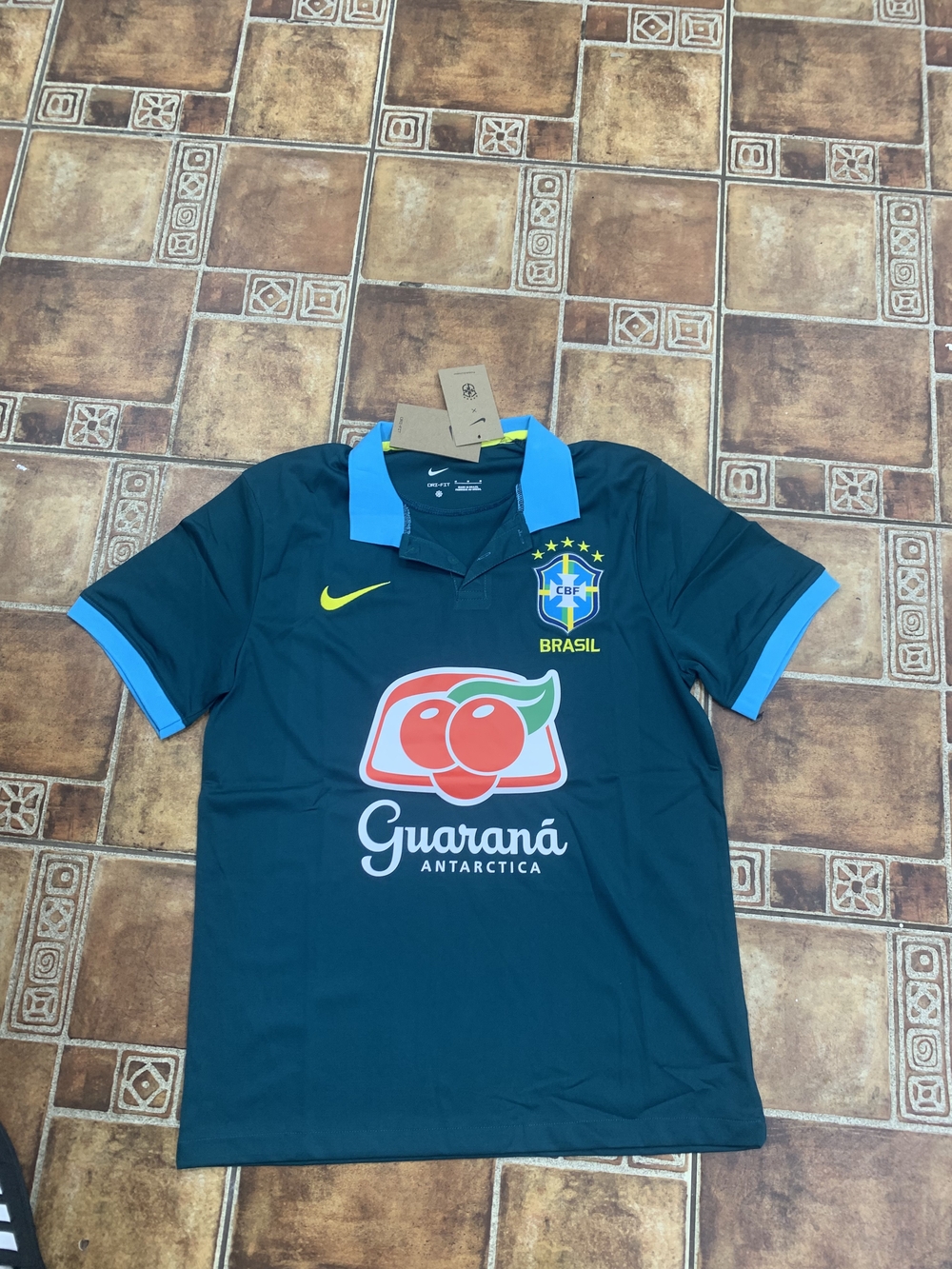 Nike Brazil 2022 Training Polo Jersey Size L
